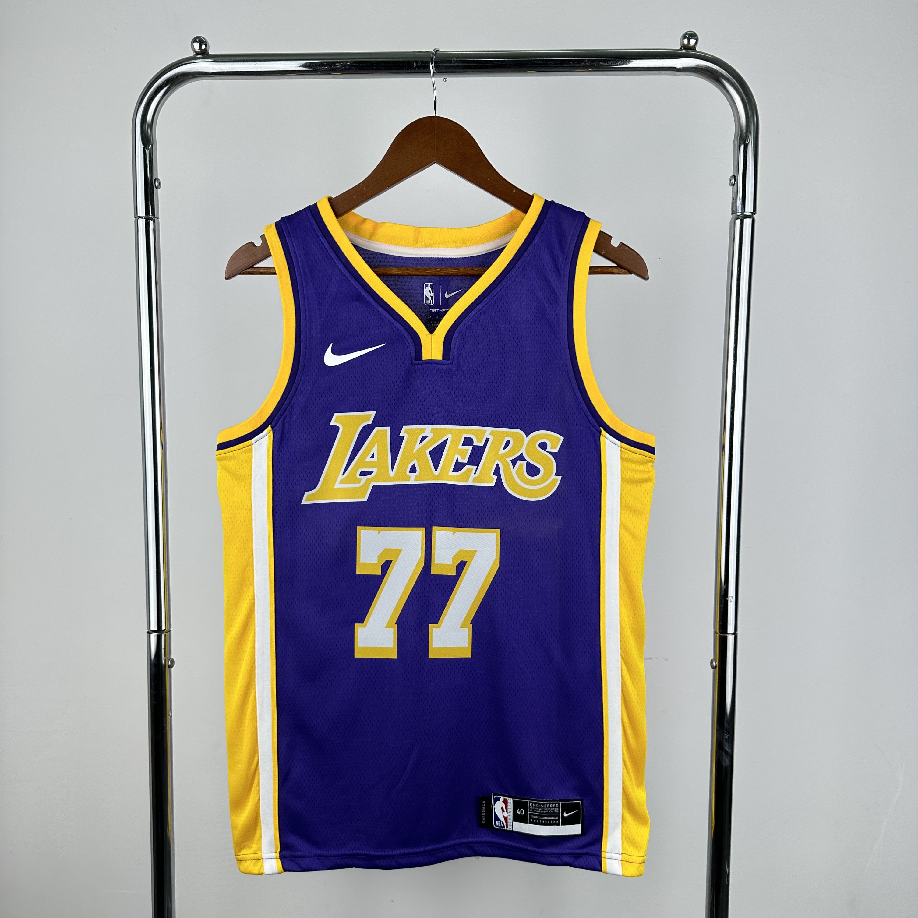 Men Los Angeles Lakers #77 Doncic Purple Season Nike 2025 NBA Jersey style 1->los angeles lakers->NBA Jersey